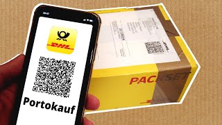 DHLPaketmarke kaufen in der App kein Drucker nötig [upl. by Murrell]