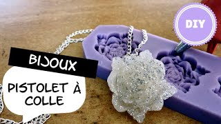 DIY  Tuto  Tutoriel N°16  BijouxPendentif en pistolet à colle [upl. by Ayyn]