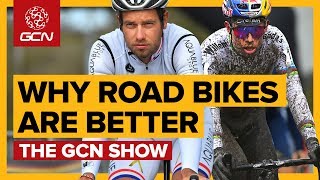 4 Reasons Why Road Bikes Are Better Than Gravel Bikes  The GCN Show Ep 296 [upl. by Eilarol]