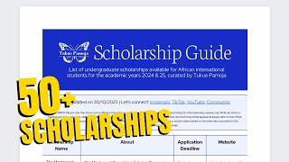 FULLY FUNDED Undergraduate Scholarships for African International Students [upl. by Zerla]