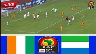 🔴LIVE  Ivory Coast vs Sierra Leone • Live Stream Africa Cup of Nations Qualifiers2024 Analysis [upl. by Mauretta]