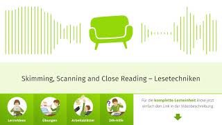 Skimming Scanning and Close Reading – Lesetechniken [upl. by Anoj]