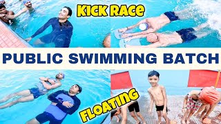 Public Swimming Class quotFloating Kicking amp Water Treadingquot Swimming Tips For Beginners [upl. by Lerraf229]