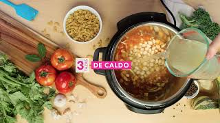 Sopa Minestrone en Instant Pot®  Instant Pot® Latam [upl. by Nnahtur]