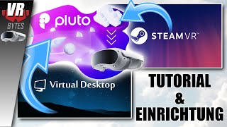 PICO 4 Cloud Gaming  PlutoSphere  Einrichtung und Tutorial  PICO 4 Virtual Desktop  STEAM VR [upl. by Yerrok]