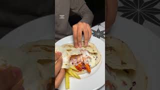 Plate shawarma lovers drop a ❤️ shorts ytshorts [upl. by Kenrick]