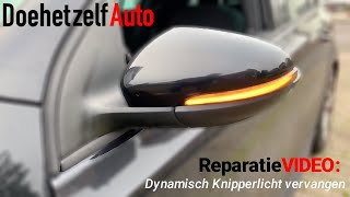 HOE vervang ik mijn normale knipperlicht naar een DYNAMISCH knipperlicht van mijn golf MK6 20092014 [upl. by Eahsan538]