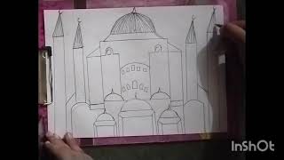 Hagia Sophia drawing skechingmano92707 [upl. by Naic566]