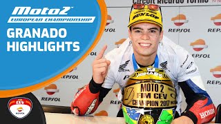 Highlights  Eric Granado  2017  Moto2  FIM CEV Repsol [upl. by Templia270]