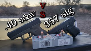 40 sampw VS 357 sig Underwood Ammo Test in Ballistics Gel [upl. by Ranique]