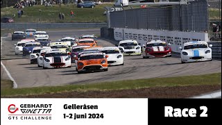 Ginetta GT5 Challenge Sweden 2024  Gellerasen  Race 2 [upl. by Eidna]