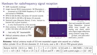 GRCon 2021 Passive Bistatic RADAR using spaceborne Sentinel1 RPi4 ampB210 SDR [upl. by Lucia362]