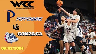 FEB 9 2024GONZAGA VS PEPPERDINE WOMENS BASKETBALL  FULL GAME [upl. by Odlaner]