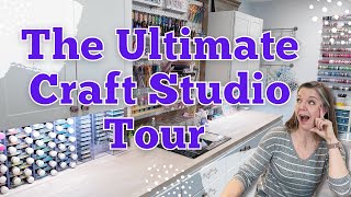 The Ultimate Craft Studio Tour  Craft Room Organization [upl. by Pascal]