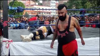 Wrestling lady dragon Vs Yuv at Dhulikhel  Lady Vs Gent [upl. by Anivad212]