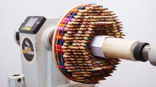 Woodturning  Pencil Donut [upl. by Lybis967]