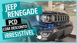 JEEP RENEGADE PARA PCD VERSAO LONGITUDE DARK PACK 2024 [upl. by Aeslahc]