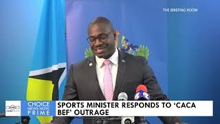 SPORTS MINISTER HON KENSON CASIMIR RESPONDS TO ‘CACA BEF’ OUTRAGE [upl. by Arlette]