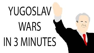 Yugoslav Wars  3 Minute History [upl. by Yukio]