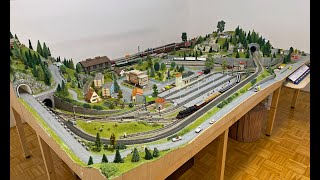 Model Train Traffic on Märklin H0 Layout [upl. by Nader181]