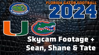 2024 Week 1 Miami Hurricanes vs Florida Gators  Skycam with UF Radio [upl. by Anirbys]