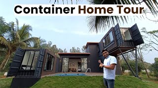 Luxury Home Crafted from 3 Shipping Containers  containerhomes hometour [upl. by Dirgni]