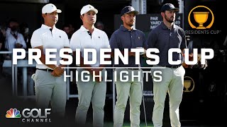 2024 Presidents Cup Day 3 Foursome matches  EXTENDED HIGHLIGHTS  92824  Golf Channel [upl. by Gelya]