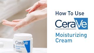 How To Use CeraVe Moisturizing Cream [upl. by Ynaittirb]