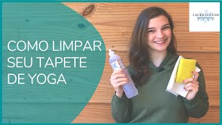 Como limpar seu tapete de yoga  Fácil e econômico [upl. by Damal]