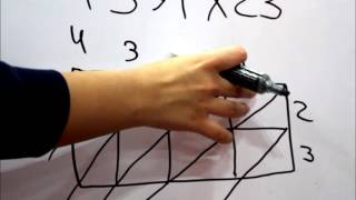 Easy Math  Gelosia multiplication method [upl. by Esined]