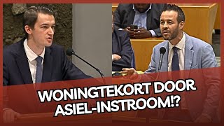 Stevige aanvaring tussen PVVer amp DENK over ASIELZOEKERS amp Woningnood [upl. by Gladis39]