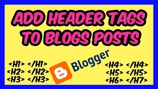 How to Add Header Tags in Blogger  Adding Header Tags in Blog Posts  SEO Blogger – 4 [upl. by Lankton]