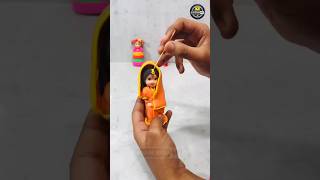 Sita doll making diy clay shorts shortsfeed ram sitaram [upl. by Naesal]