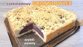 Przepyszne kruche ciasto z budyniem czekoladowym 👌 szybki i łatwy budyniowiec na kruchym cieście 👍 [upl. by Maryanna267]