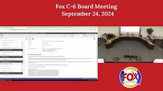 Fox C6 Board Meeting  9242024 [upl. by Ellerihs158]