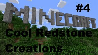 Minecraft  Cool Redstone Creations  Episode 4  Were Back with Pistons Rails and COOKIES [upl. by Skillern]