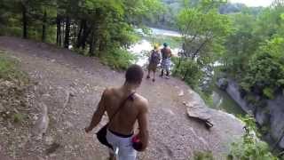 Ithaca Falls Cliff Jumping  Six Mile Creek [upl. by Coady607]