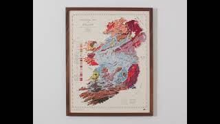 Ireland 1962 Geological Map in 3D Raised Relief [upl. by Parhe]