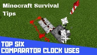 How to Use a Redstone Comparator in Minecraft  6 Comparator Uses Minecraft Bedrock Edition Xbox One [upl. by Nnair]