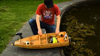 25cc RC Boat Project  Part 6  Test Drive [upl. by Dnumyar]