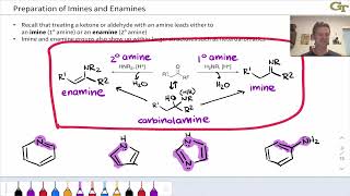 Imines and Enamines Preparation and Tautomerism [upl. by Ellita934]