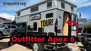 Tour of the Outfitter Apex 8 popup truck camper [upl. by Nileuqay]