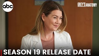 Greys Anatomy Season 19 Trailer  ABC Release Date Cast RENEWED [upl. by Emmeram]