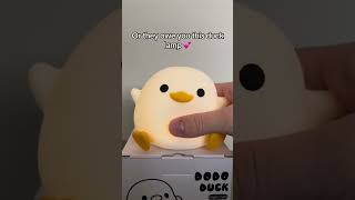 Its so squishy im in love 😭 fyp foryoupage cute duck gift giftideas nightlamp [upl. by Saturday]