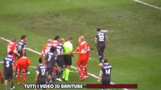 BARINAPOLI 02 GOAL LAVEZZI AZIONE COMPLETA E RISSA 230111mpg [upl. by Aniger]