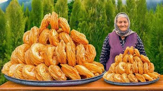 Grandma Ulduz’s Secrets How to Make Crispy Azerbaijani KATLAMA Pastry [upl. by Ahsiuqet]