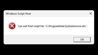 📜 Cannot find script file SystemServicevbs error Windows [upl. by Attenauqa]