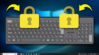 Como desbloquear o teclado no Windows lock unlock keyboard [upl. by Sarilda]