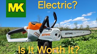 Stihl Electric Chainsaw Review Was it a good purchase [upl. by Enayd]