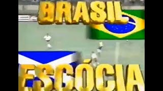 Chamada Brasil x Escócia  Copa do Mundo 1998 Record [upl. by Riatsila]